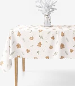 Goldea față de masă de crăciun impermeabilă - fursecurile de crăciun 80 x 80 cm