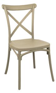 Scaun de gradina Crossie Pako World Cappuccino 38x46.5x82 cm