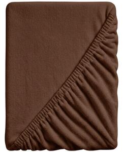 Cearsaf Cocolino microplus cu elastic SOFT BRONE 90x200 cm maro