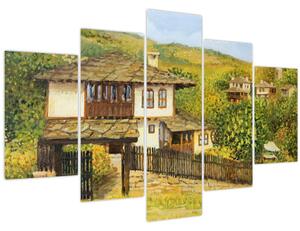 Tablou - Cabane în timpul verii (150x105 cm)