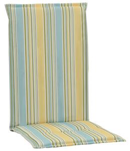 Perne scaun grădină, imprimeu, 4 buc., multicolor, 120x50x3 cm