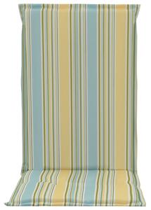 Perne scaun grădină, imprimeu, 4 buc., multicolor, 120x50x3 cm