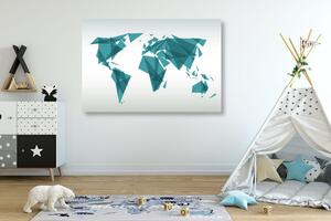 Tablou harta geometrică a lumii