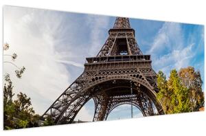 Tablou - Turnul Eiffel colorat (120x50 cm)