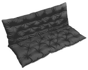 Pernă pentru balansoar, negru și gri, 120 cm, material textil