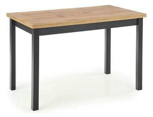 Masa COBALT, stejar/negru, PAL furniruit, 120x68x77 cm