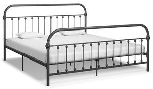 Cadru de pat, gri, 180 x 200 cm, metal