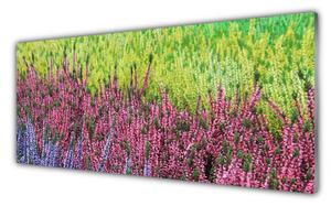 Tablouri acrilice Flori Floral Violet Roșu Verde