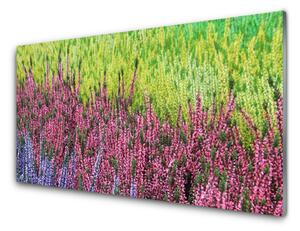 Tablouri acrilice Flori Floral Violet Roșu Verde