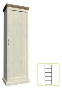 Dulap ROYAL S1D, pin nordic/stejar salbatic, PAL melaminat, cu o usa