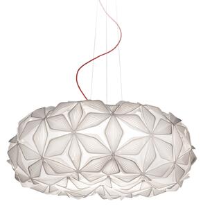 Lustră Pendul Slamp, C'EST LA VIE, reglabil, Alb, Camera de zi, Plastic, Design