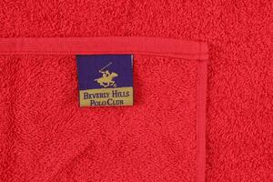 Set 2 prosoape de baie 403 v2, Beverly Hills Polo Club, 70x140 cm, bumbac, rosu
