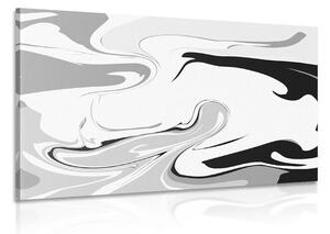 Tablou model abstract de materiale în design alb-negru