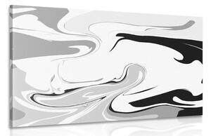 Tablou model abstract de materiale în design alb-negru