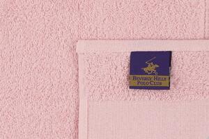 Set 4 prosoape de baie 801, Beverly Hills Polo Club, 70x140 cm, bumbac, roz pudra