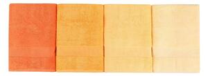Set 4 prosoape de baie 801, Beverly Hills Polo Club, 70x140 cm, bumbac, galben