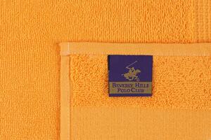 Set 4 prosoape de baie 801, Beverly Hills Polo Club, 70x140 cm, bumbac, galben
