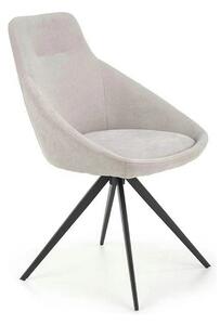 Scaun K431, gri deschis/negru, stofa clasica/metal, 55x54x84 cm