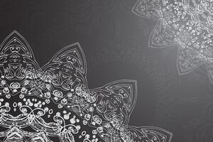 Tablou elementele moderne de Mandala în design alb-negru