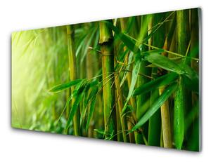 Panou sticla bucatarie Bamboo Tulpini Floral Verde