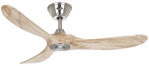 ECO GENUINO Ventilator de tavan crom/lemn deschis 122 cm - CasaFan CasaFan, Eco Genuino, Lemn, Camera de zi, Lemn, Modern