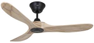 ECO GENUINO Ventilator de tavan negru/lemn deschis 122 - CasaFan CasaFan, Eco Genuino, Lemn, Camera de zi, Lemn, Modern