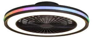 Ventilator de tavan cu LED-uri Gamer Big negru DC silențios RGB - Mantra Mantra Iluminación, Gamer Big, reglabil, Negru, Camera de zi, Plastic, Modern