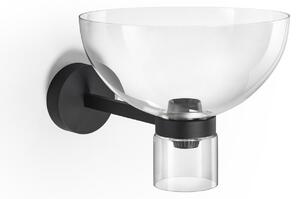 Lampă de perete FLOS, Nocturne Bowl, reglabil, Negru, Zona coridorului, Aluminiu, Design
