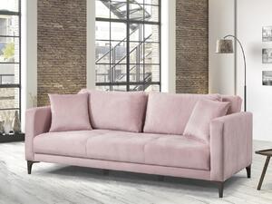 Canapea extensibila Toledo, Pandia Home, 205x95x80 cm, lemn, roz