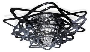 Plafoniere Slamp, Aurora, reglabil, Negru, Camera de zi, Plastic, Design