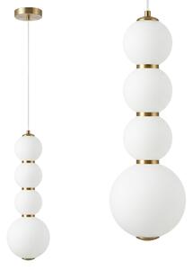 Lampă de plafon suspendată LED LHJ114-4CP aur periat