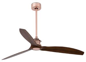 Ventilator de tavan Just Fan, Ø 128 cm, cupru/nuc FARO BARCELONA, Just Fan, Lemn, Camera de zi, Plastic, Modern