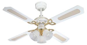 Ventilator Princess Trio alb, silențios, Ø 105 cm - Westinghouse Westinghouse, Princess Trio, Alb, Camera de zi, Lemn