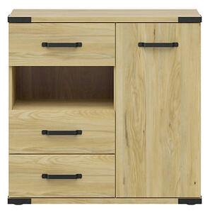 Comoda Lara, stejar, PAL, 90x40x88 cm