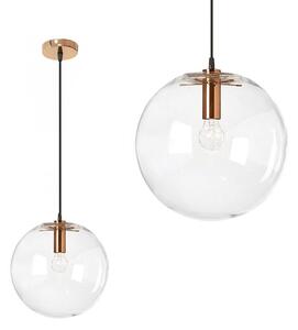 Lustra suspendată din sticlă Lassi Rose Gold 15 cm