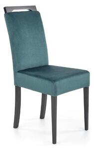 Scaun CLARION 2, negru/turcoaz, 42X58X97 cm