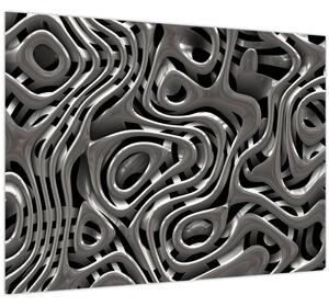 Tablou - Abstractizare metalică (70x50 cm)
