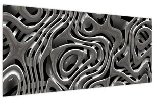 Tablou - Abstractizare metalică (120x50 cm)