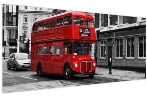Tablou - Londra cu autobuz (120x50 cm)