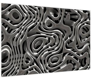 Tablou - Abstractizare metalică (90x60 cm)