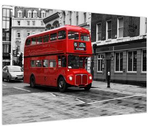 Tablou - Londra cu autobuz (90x60 cm)