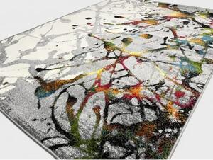 Model Abstract 11187, Covor Dreptunghiular, Gri Multicolor, Dreptunghi, 80 x 150