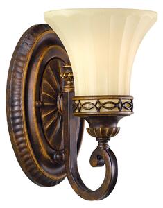 Lampă de perete Elstead, Drawing Room, reglabil, Maro / Rugină, Camera de zi, Metal, Antichitate