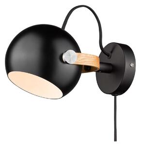 Lampă de perete Halo Design, D.C, Negru, Camera de zi, Aluminiu, Design