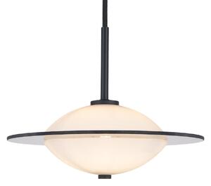 Lustră Pendul Halo Design, ORBIT, reglabil, Negru, Camera de zi, Sticlă, Design