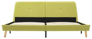 Cadru de pat, verde, 140 x 200 cm, material textil