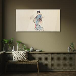 Tablou sticla Femei asiatice Kimono