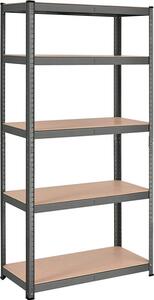 Raft Songmics, 5 rafturi, 40 x 90 x 180 cm, Negru, GLR040G01