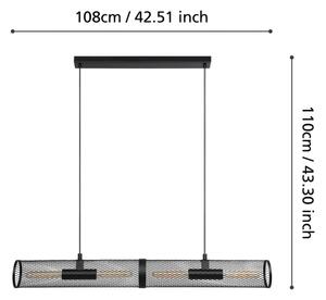 Lustră pe cablu REDCLIFFE 4xE27/40W/230V Eglo 43534