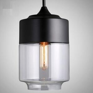 Lampa DE TAVAN SUSPENDABILA din sticla Zenit C Black